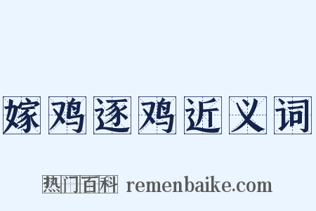 嫁鸡逐鸡近义词是什么意思的图片